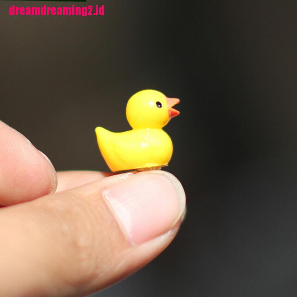 （✔✔❤10pcs Miniatur Bebek Kuning Bahan Resin Untuk Dekorasi Taman Bonsai