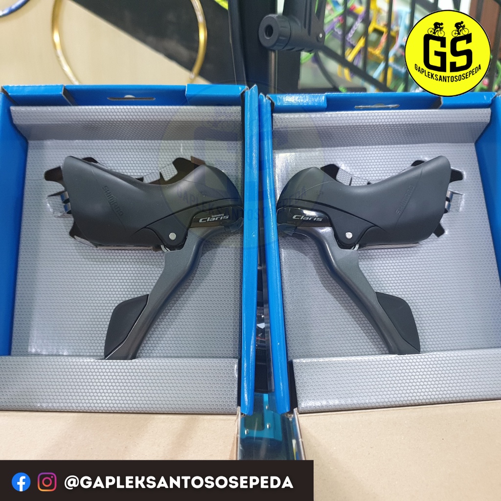 SHIFTER / BRIFTER SHIMANO CLARIS 2 x 8 SPEED RIGHT / KANAN KIRI / LEFT