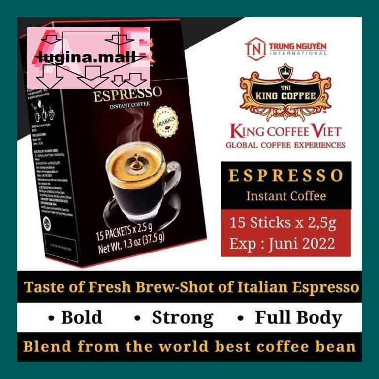 

Koptlu50G Kopi Vietnam King Coffee Espresso Instant Isi 15 Sachet - Trung Nguyen Lud5Sc