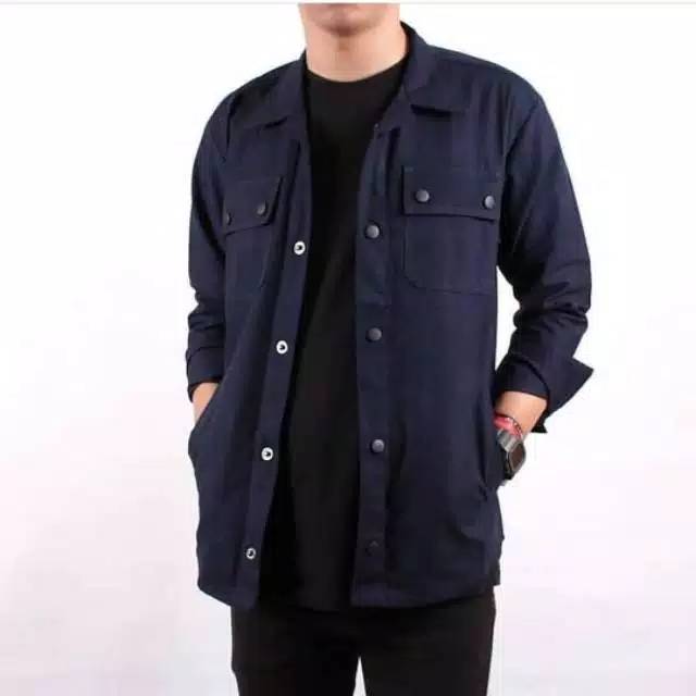 ORIGINAL WOLV Jaket Semi Parka Premium Jaket Pria Kameja Pria Jaket Trucker Jaket Canvas Jaket Casual - DYC STORE