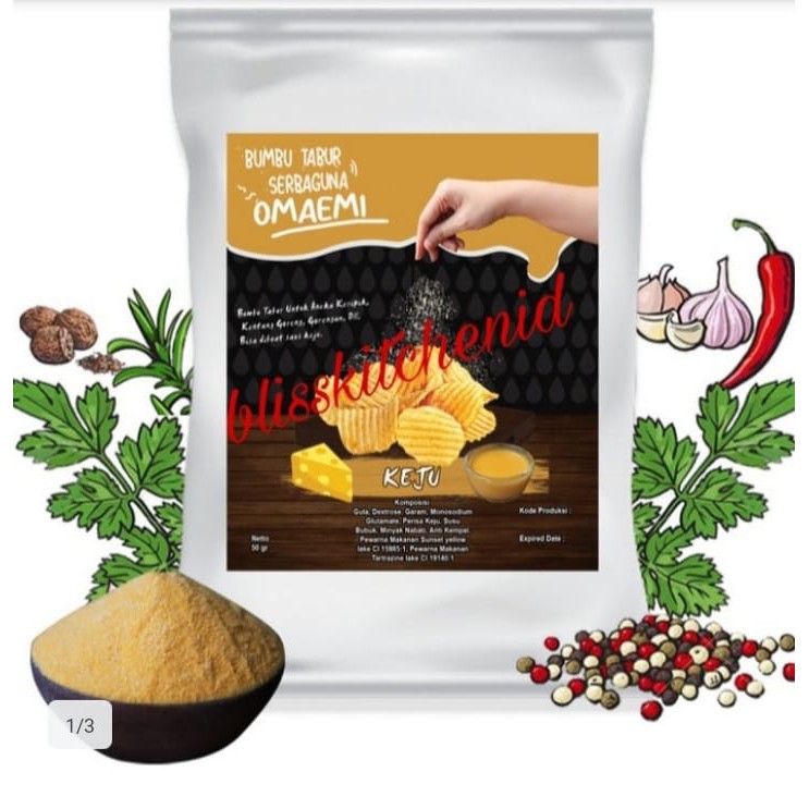 

Cheese Powder / Bumbu Tabur Keju / Bubuk Keju / Cheese Dip 50gr