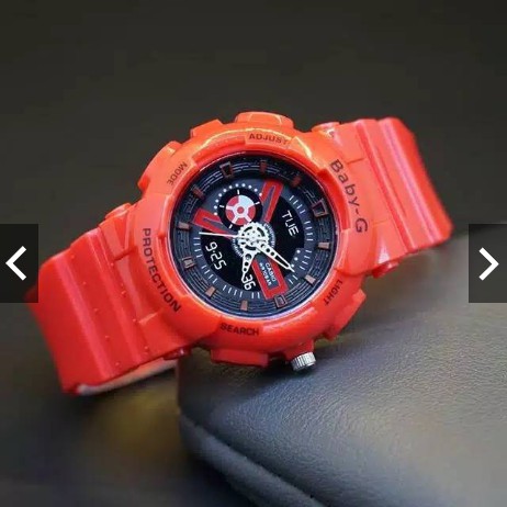 (G_W)Jam Tangan Wanita Baby-G New Crono Hiasan D8