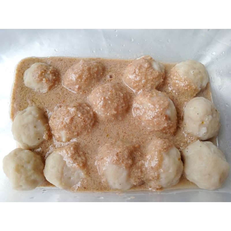 

bakso cilok bumbu kacang HOMEMADE 100 biji +bumbu kacang