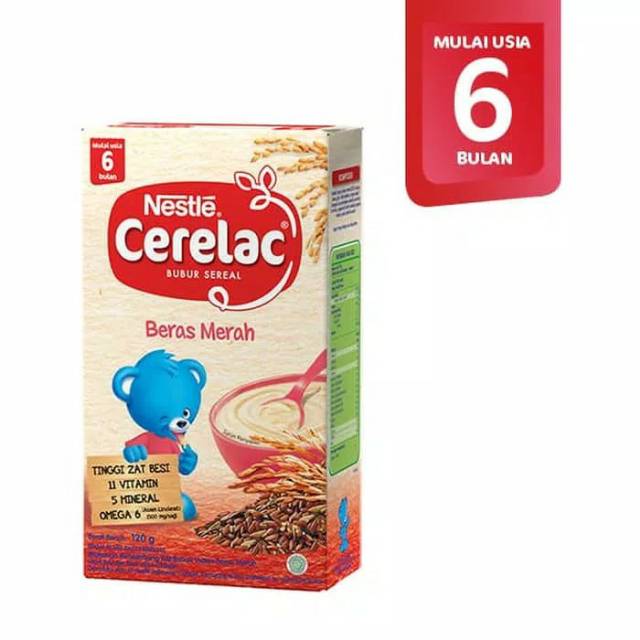 Nestle Cerelac Harga Ekonomis Beras Merah 120gr Indonesia