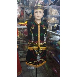 Adat Anak Pakaian Adat Dayak/Kalimantan (Anak-Anak)