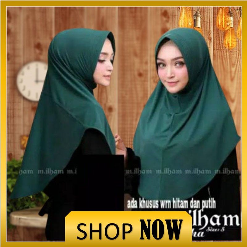 Original M Ilham Khimar aisyah size s jilbab instan hijab instant