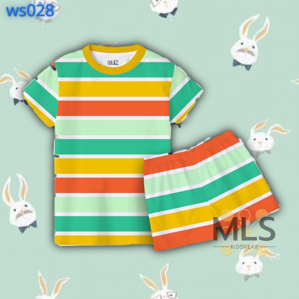 109RB DAPAT 3 PCS Setelan Stelan Set Baju Kaos Atasan Bawahan Celana Pendek Anak Bocah Balita 1 2 3 