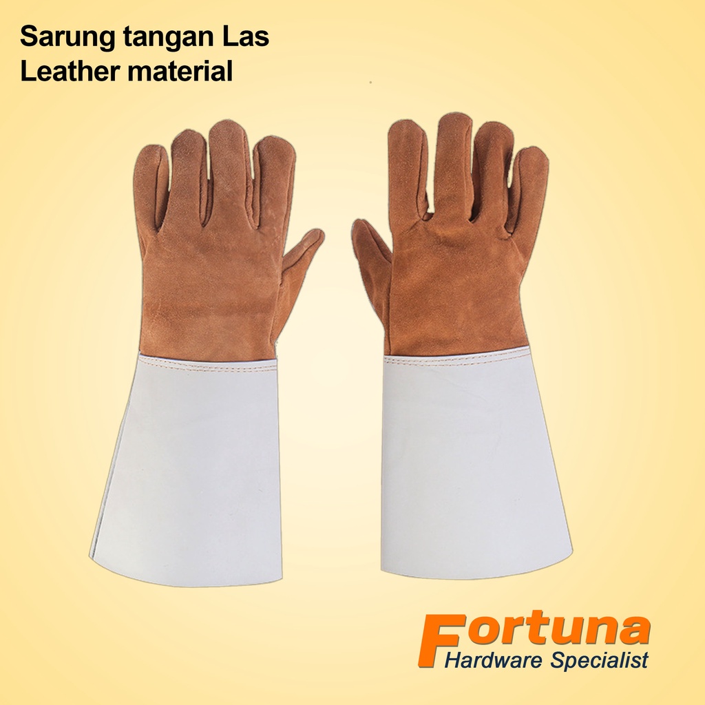 FORTUNA Sarung Tangan Las Listrik Kulit Anti Api  / Safety Gloves
