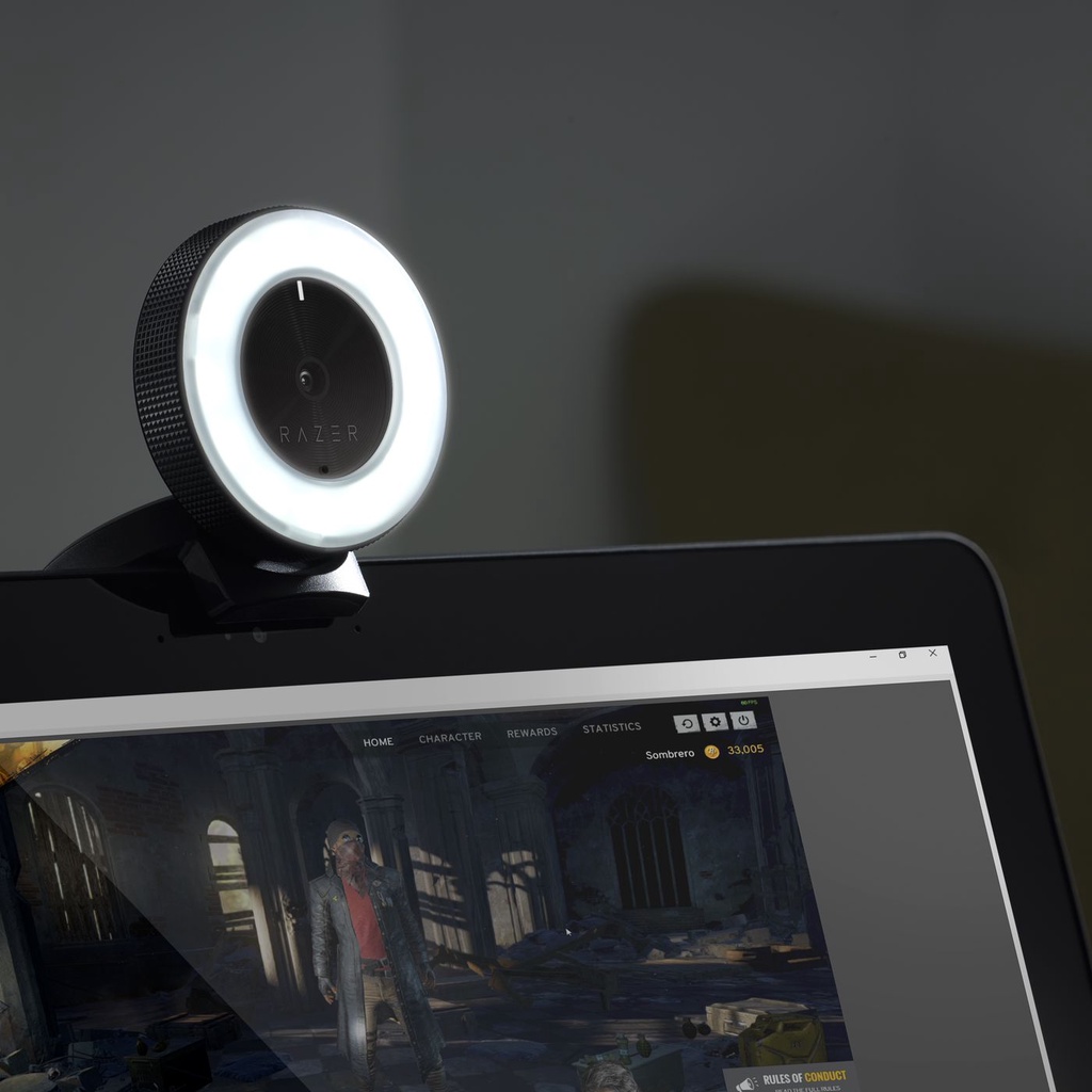 Razer Kiyo Webcam HD 1080p With Ring Light