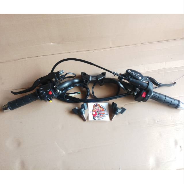 Paket Hemat Stang Stir Cbr Led Full set Raiser Led Holder Kawasaki Ninja