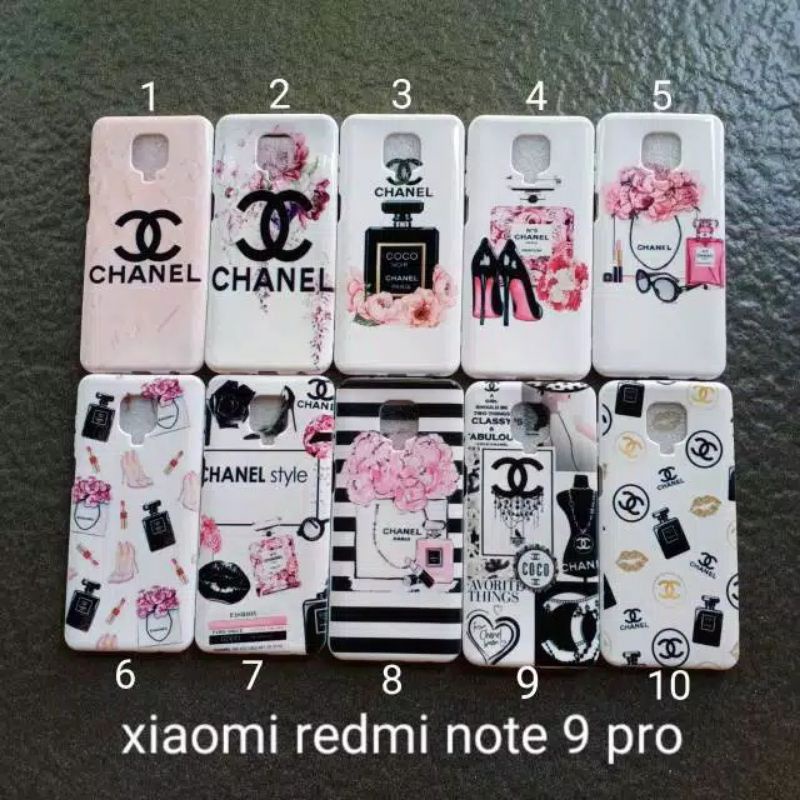 Case gambar Xiaomi Redmi Note 9 PRO motif motif brand soft softcase softshell silikon cover casing kesing housing