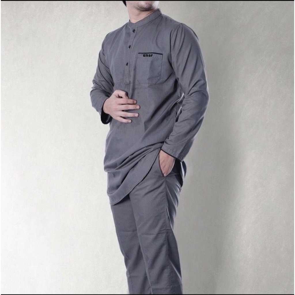 AKN - SETELAN KURTA BAJU MUSLIM PRIA / SETELAN KURTA PAKISTAN PREMIUM / STELAN GAMIS PRIA TERBARU ORIGINAL