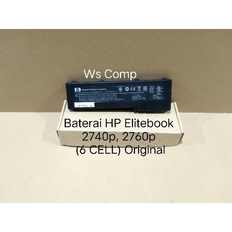Baterai HP Elitebook 2740p 2760p (6 CELL) Original