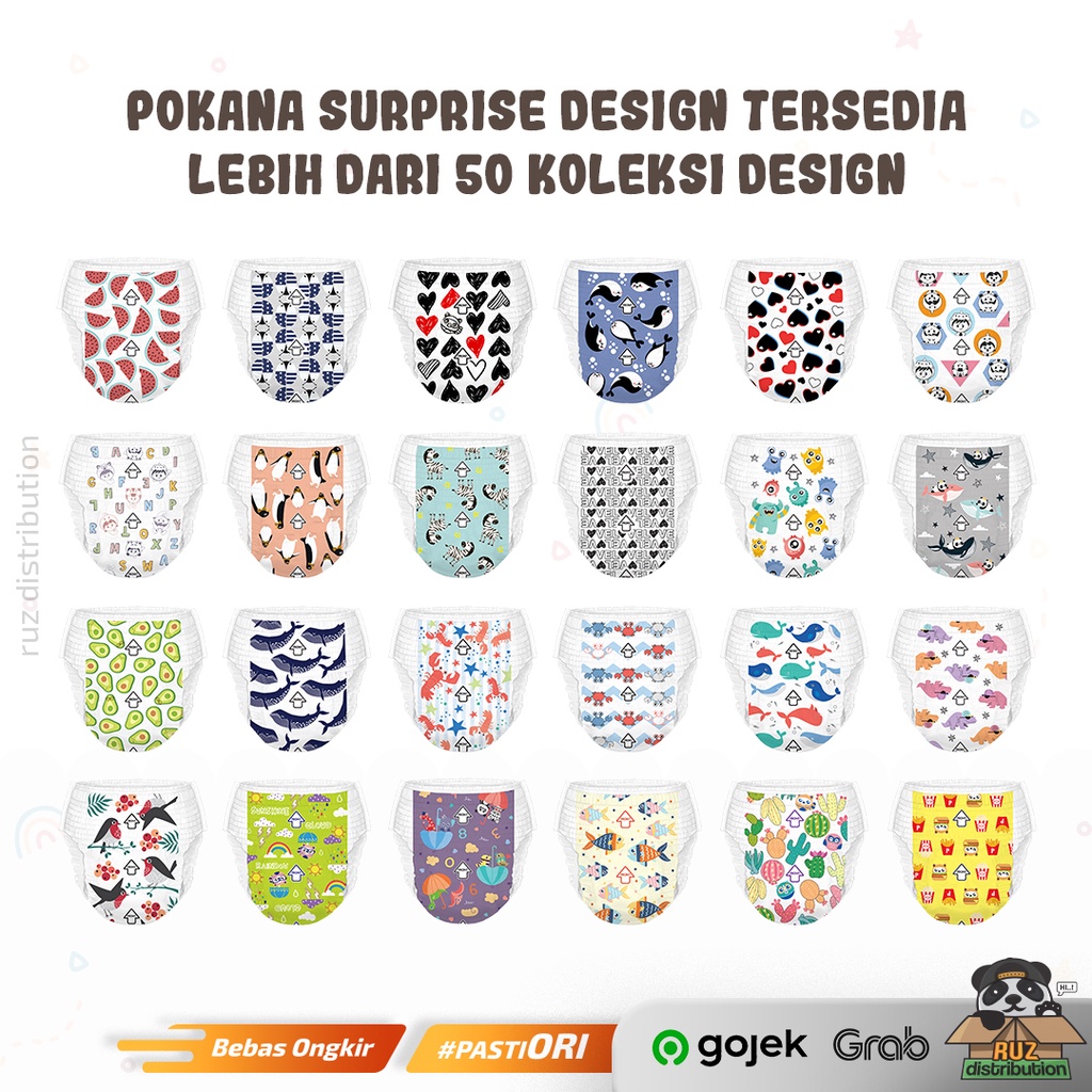 Pokana Pants S M L XL XXL - Popok Bayi Renceng Diapers Popok Satuan