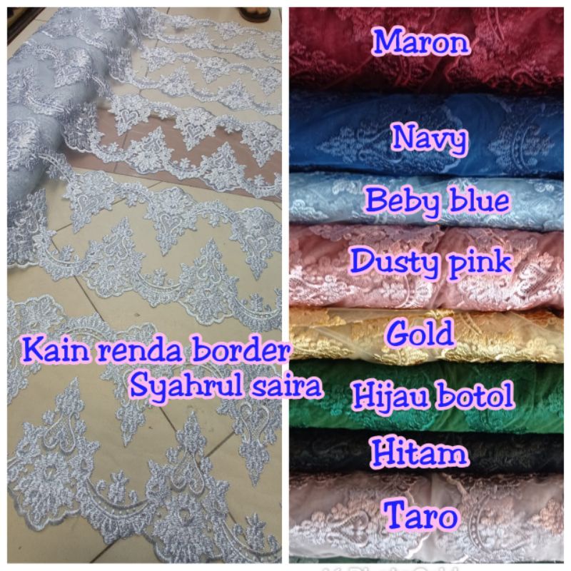 Kain tile renda / tile renda 10 susun / tile renda terbaru..