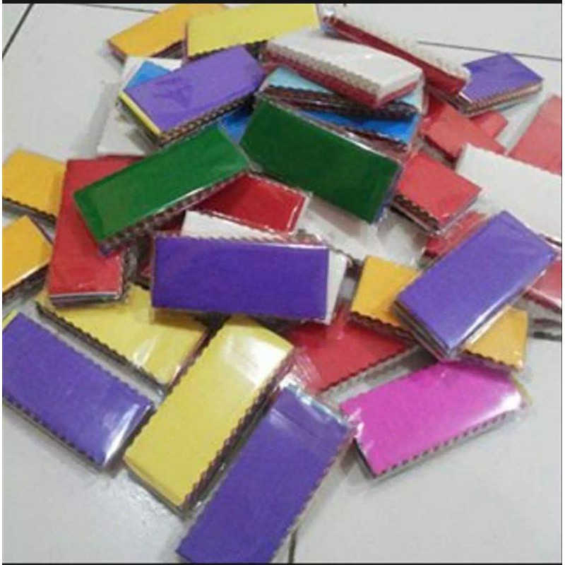

KERTAS KREP POTONG WARNA WARNI 1 PAC ISI [12 PCS] / DEKORASI PESTA / DEKORASI ULANG TAHUN