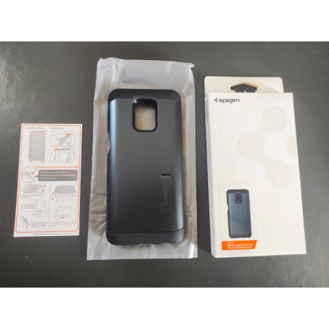 Case Casing Spigen Tough Armor Xiaomi Redmi Note 9 Pro