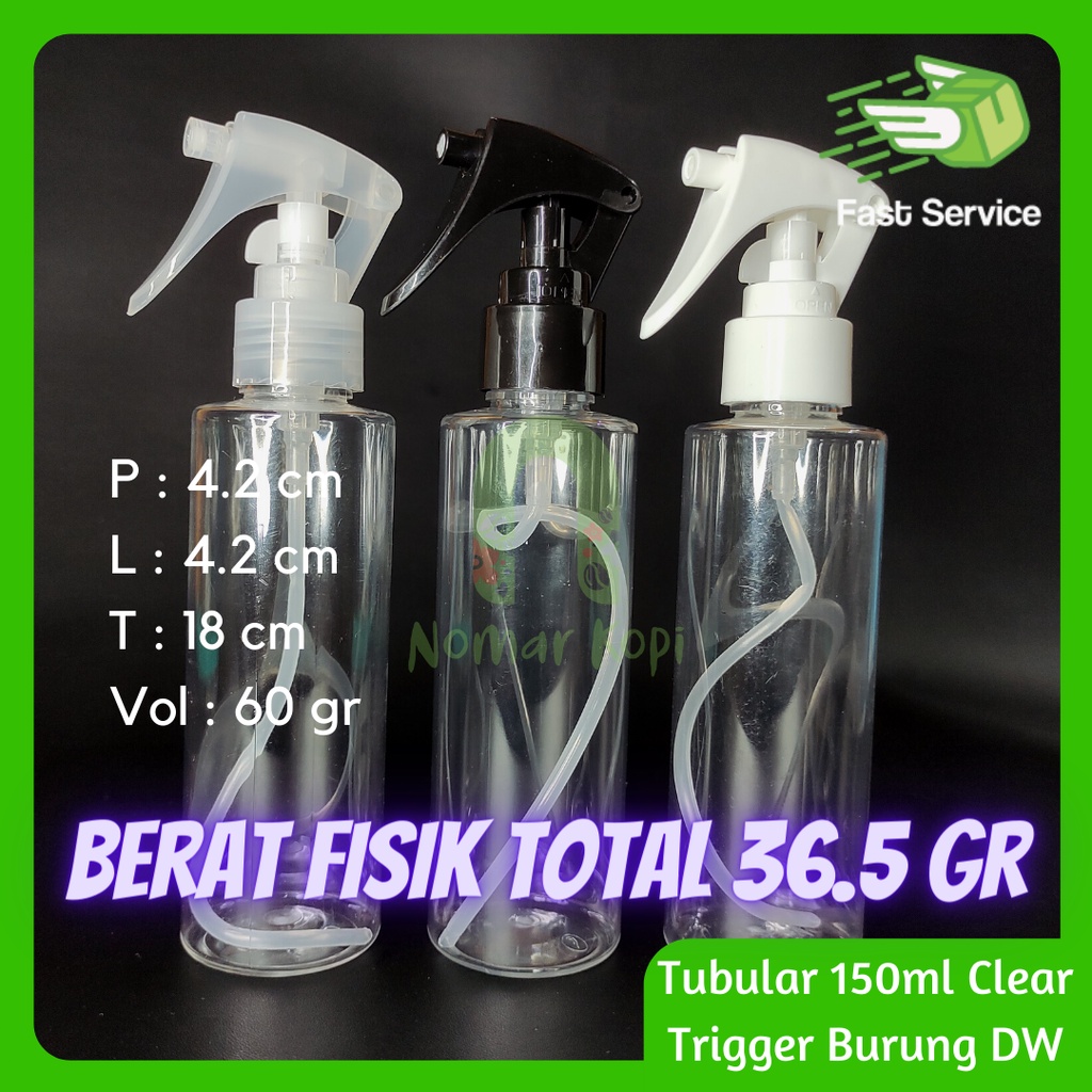 Botol 150ml Mini Trigger Spray Neck 24