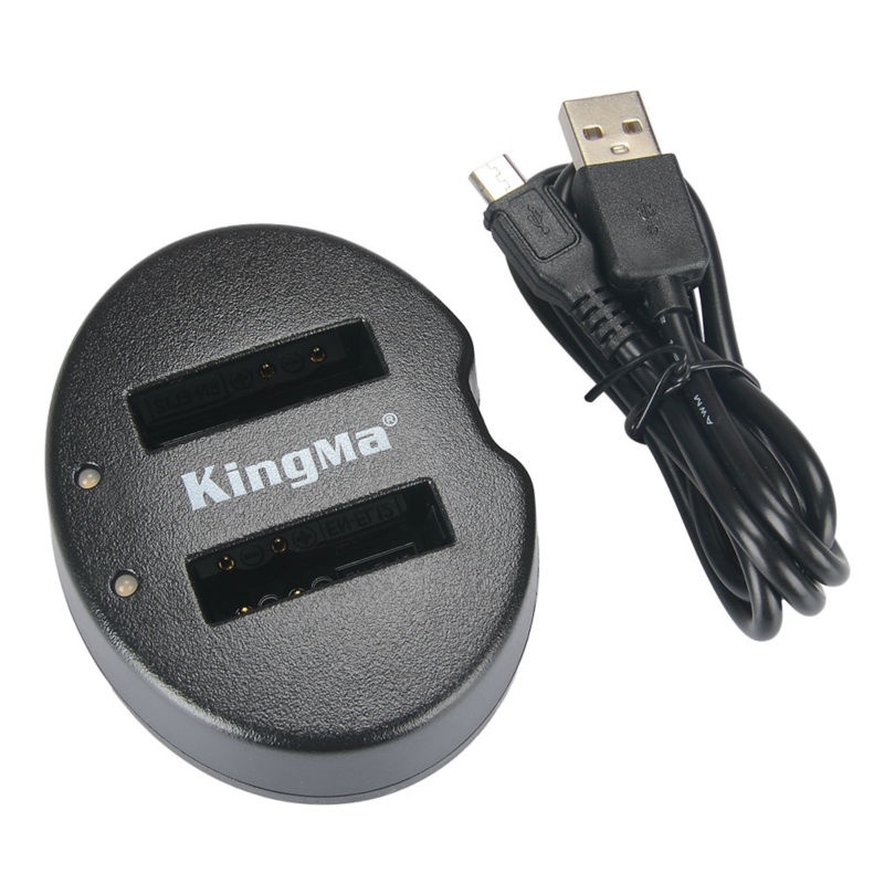 Kingma Charger Baterai 2 Slot Nikon S9700s S8200 S9600 P330 - EN-EL12 - Black