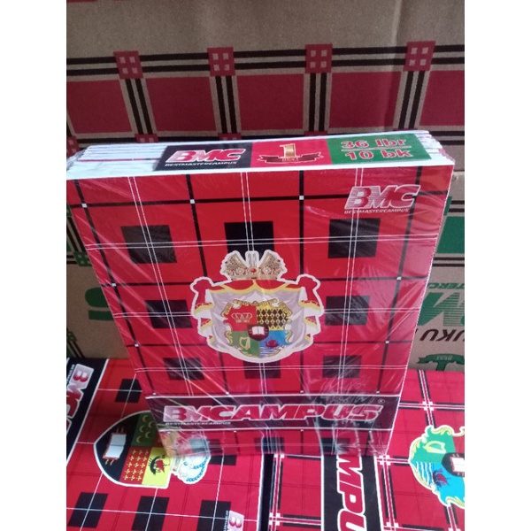 

PROMO buku tulis BMCAMPUS 1PAK PER 10 BUKU (isi 36 lembar)