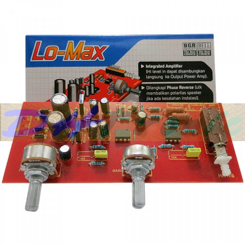 Kit Crossover Aktif Subwoofer Lo-Max 2075 TL-072 / NE 5532 / LM 4558 BELL