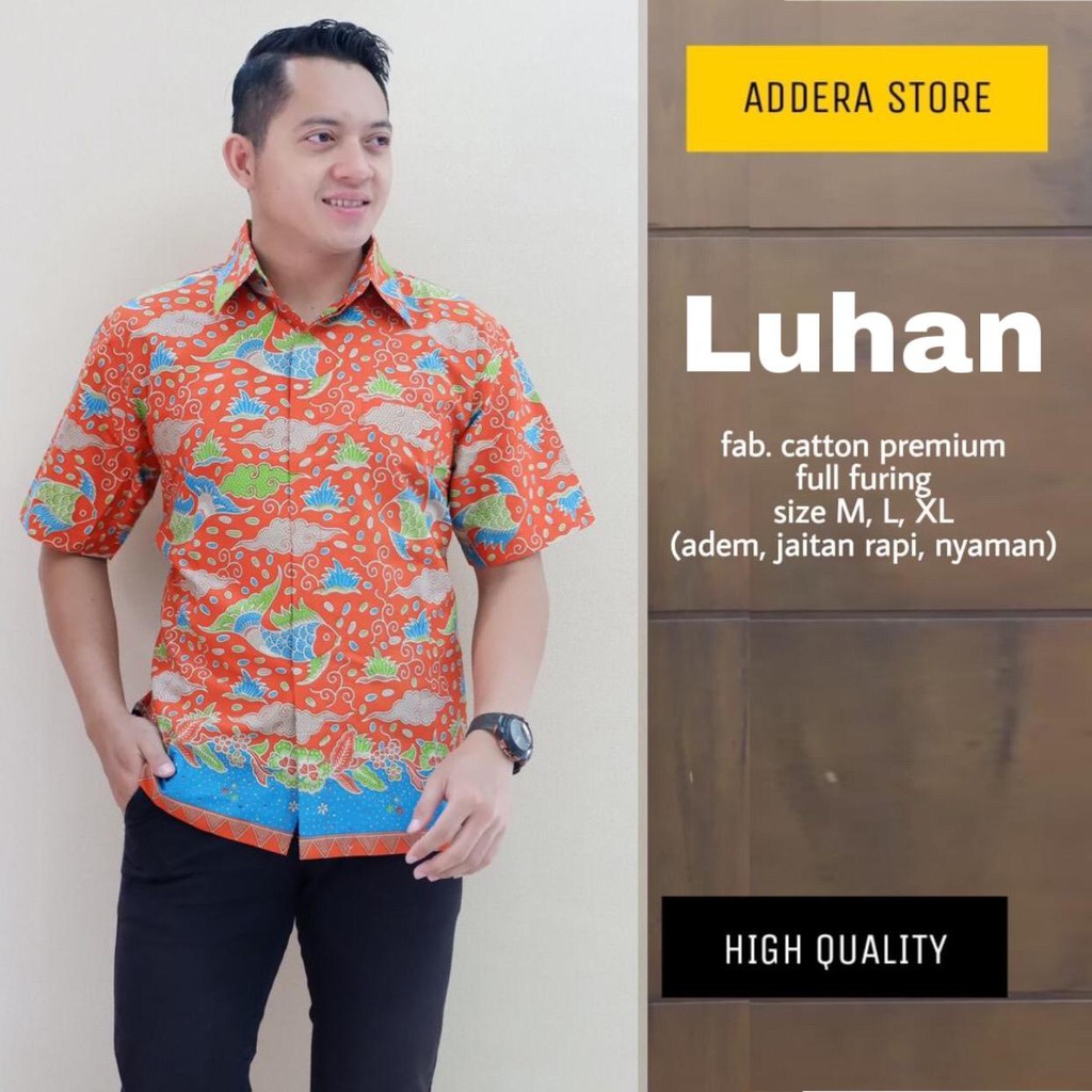 kemeja batik(luhan)