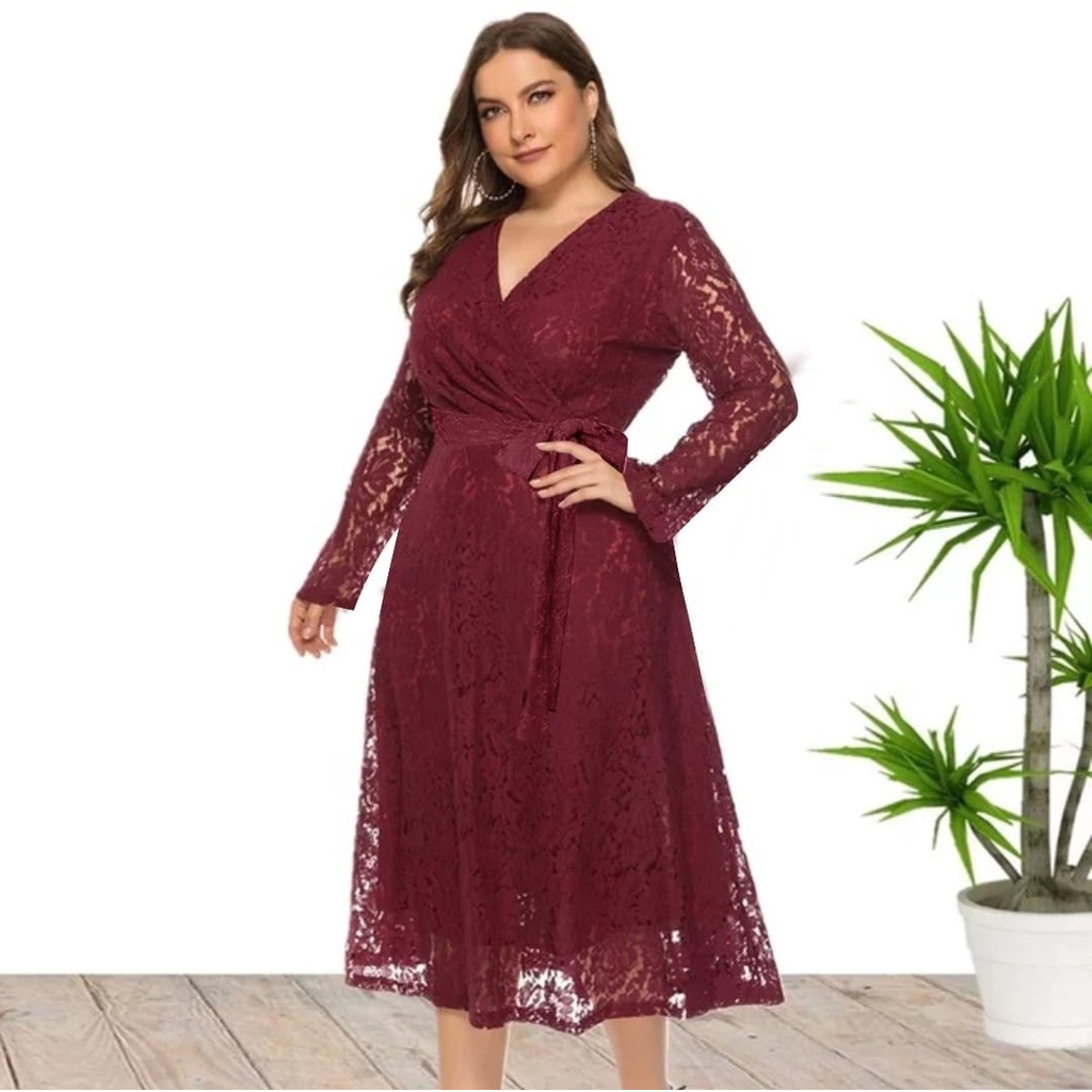 DRESS MEGAN FASHION WANITA TERLARIS / BRUKAT PAKAIAN PESTA / BAJU KONDANGAN