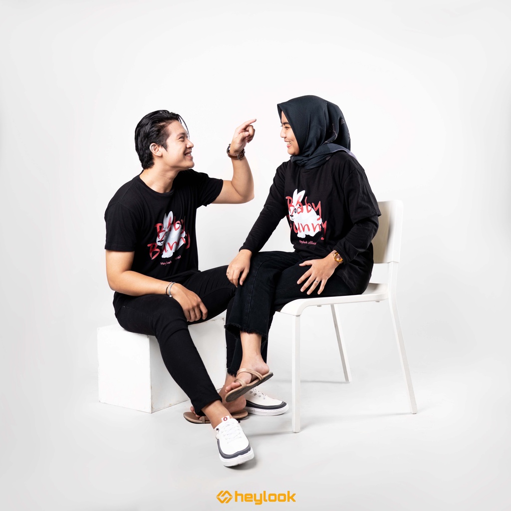 HEYLOOK Project  - Bunny | T-Shirt Pria Wanita | Kaos Pria Wanita