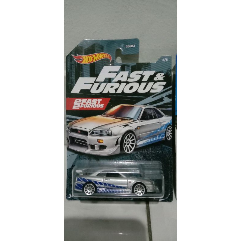 hotwheels nissan skyline gtr r34 fast & furious