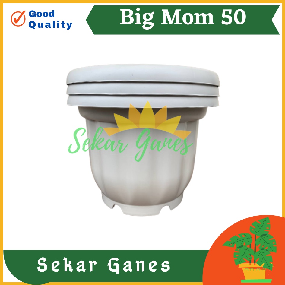 ONLY SAMEDAY AND INSTAN Pot Gloria 50 Hitam - Pot Besar Jumbo 50cm Pot Besar Plastik Bahan Tebal - Pot Hitam Gloria 50 60 70