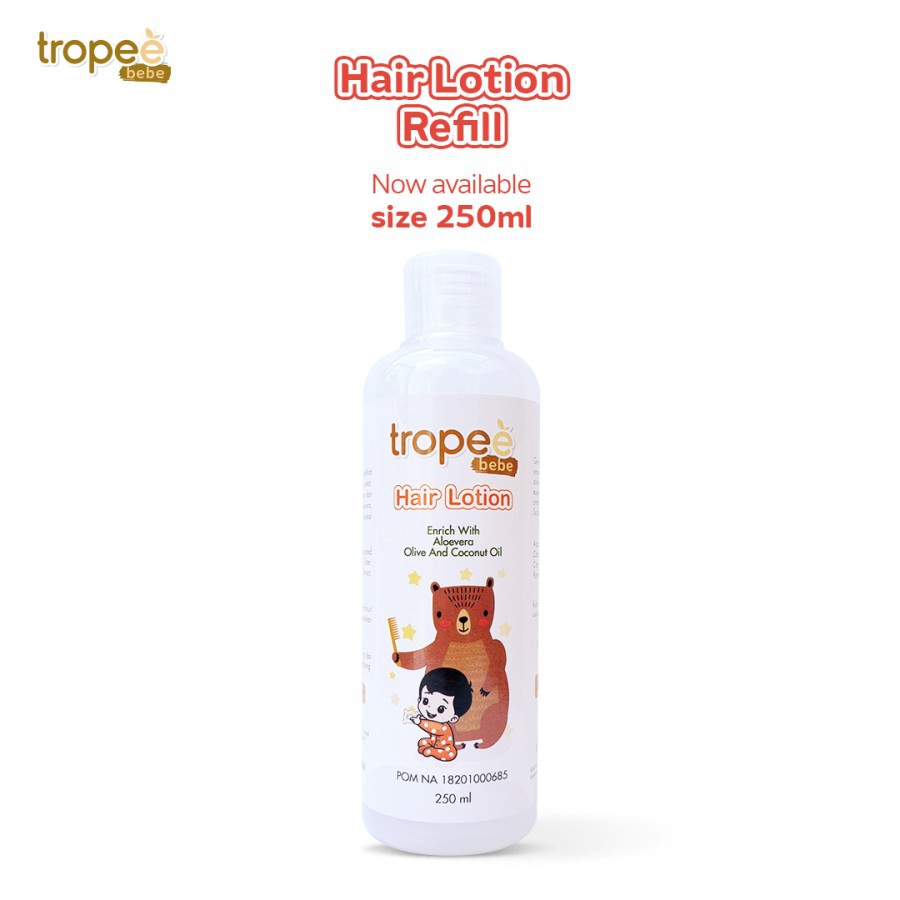 Tropee Bebe Hair Lotion Refill 250ml | Lotion Rambut REFILL 250ml