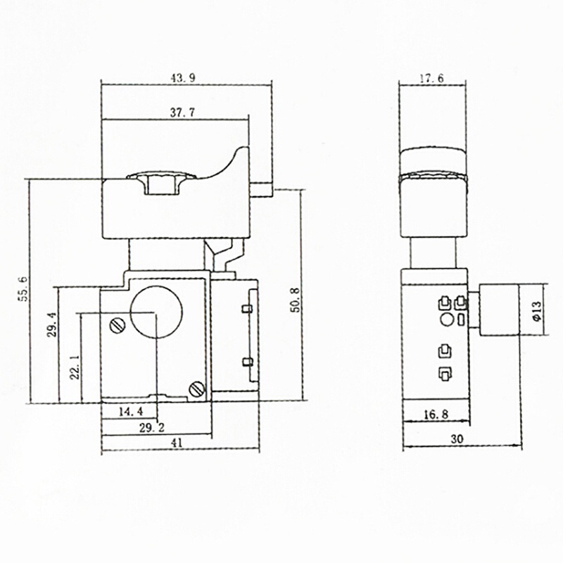 Fa2-6 / 1 Duck 6a 250v lock on power tool Elektrik