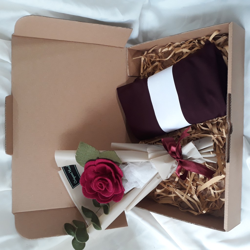 Flower Hijab Box/Hampers Hijab/Gift Box (French Khimar)