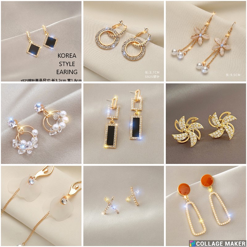 Pretty Anting KOREA Wanita Model Berlian Blink Blink Impor Murah