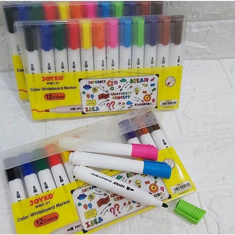 

JOYKO Whiteboard Marker Color WMC-51 Spidol Warna Papan Tulis Pewarna Set