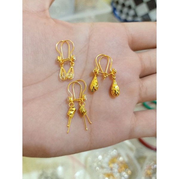 ANTING DEWASA PERAK 925 LAPIS MAS 24K