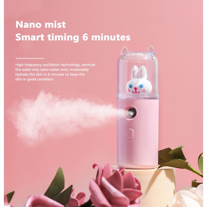 Nano spray Pelembab Wajah Mini Portable USB Rechargeable Untuk Perawatan Kulit