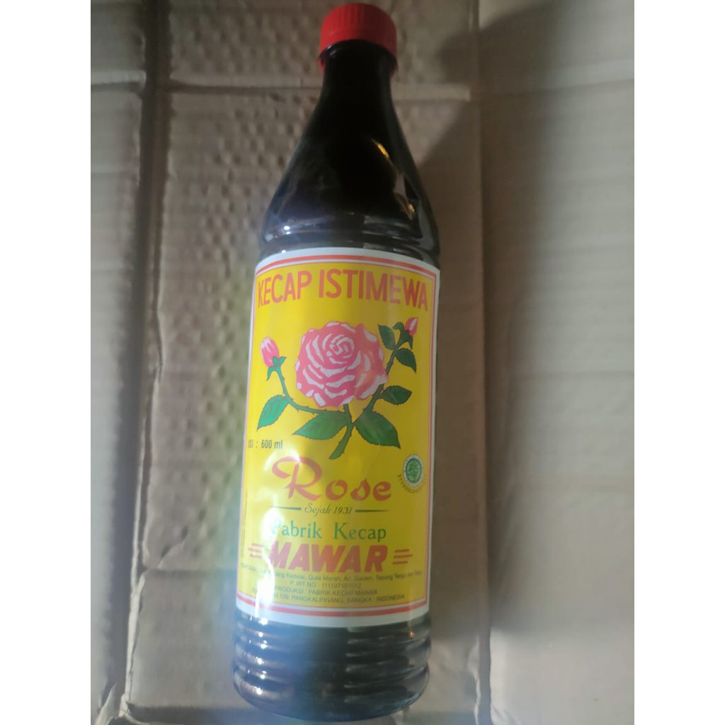 KECAP ASIN CAP MAWAR ASLI BANGKA 600 ML