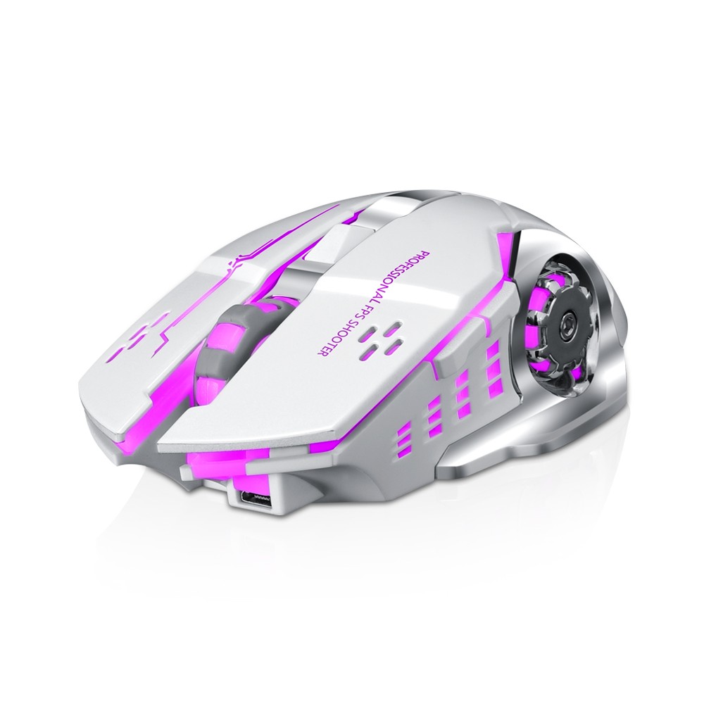 SKU-1059 MOUSE GAMING WIRELESS LED T-WOLF Q13 (RGB) SILENT MOUSE TWOLF