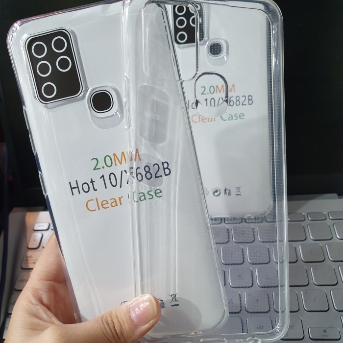 INFINIX HOT 30 HOT 30i HOT 10 HOT 10S HOT 10 PLAY HOT 8 HOT 9 HOT 9 PLAY CASE SOFTCASE HD BENING 2mm SILIKON TPU TRANSPARAN CLEAR CASING COVER PELINDUNG BELAKANG TEBAL