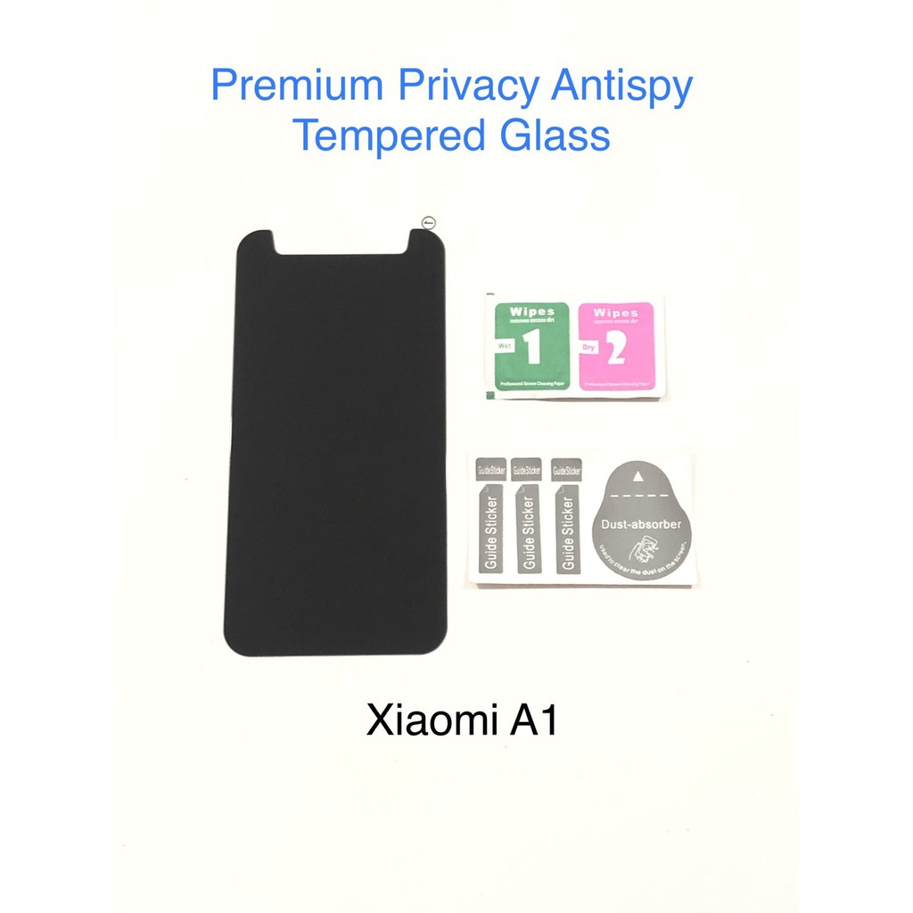 XIAOMI MI A1, REDMI 4X, NOTE 3, NOTE 4/4X PRIVACY ANTISPY / ANTI SPY PREMIUM TEMPERED GLASS