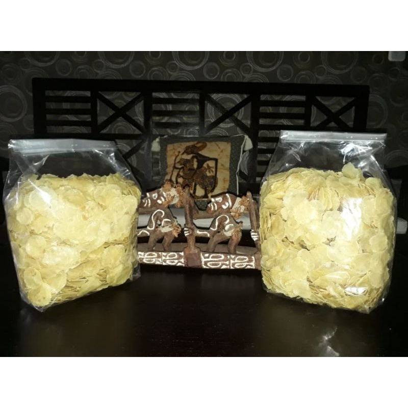 

Emping mentah tipis 500gr super