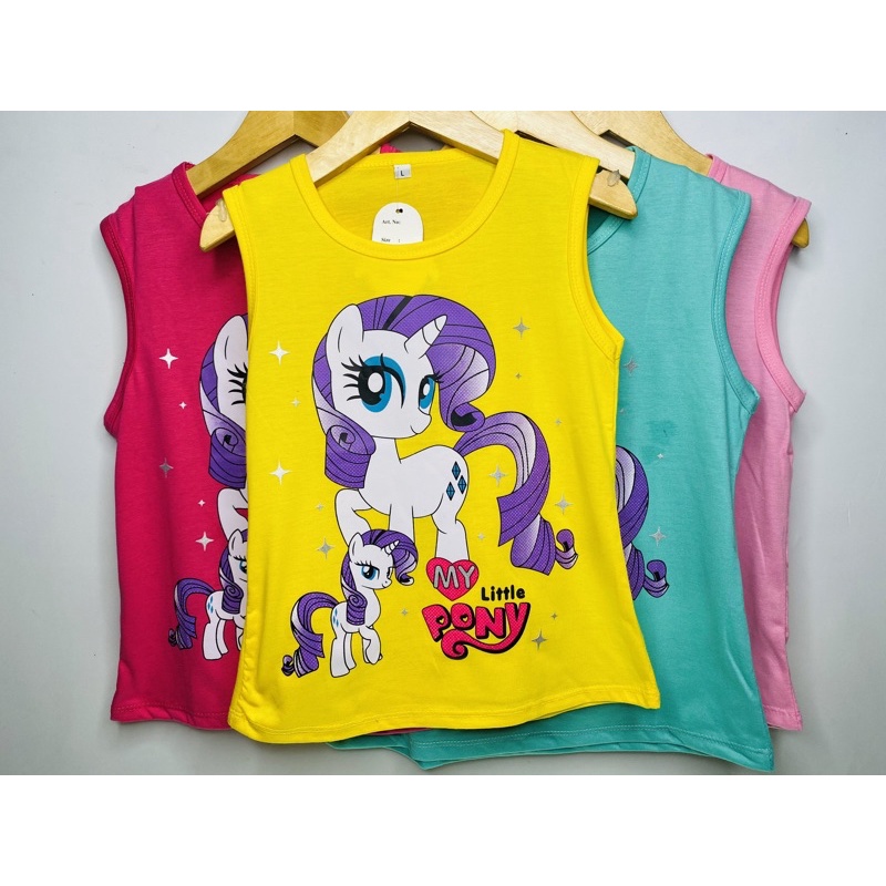 Singlet anak perempuan-singlet MY LITTLE PONY 1-10 tahun