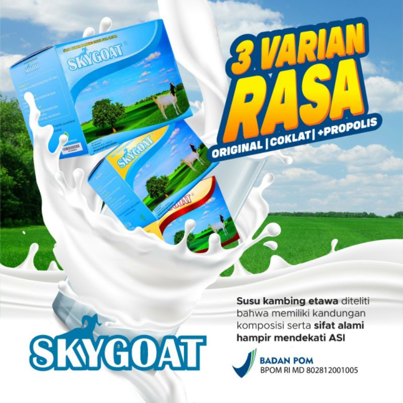 

Susu Kambing Skygoat vanilla coklat full cream