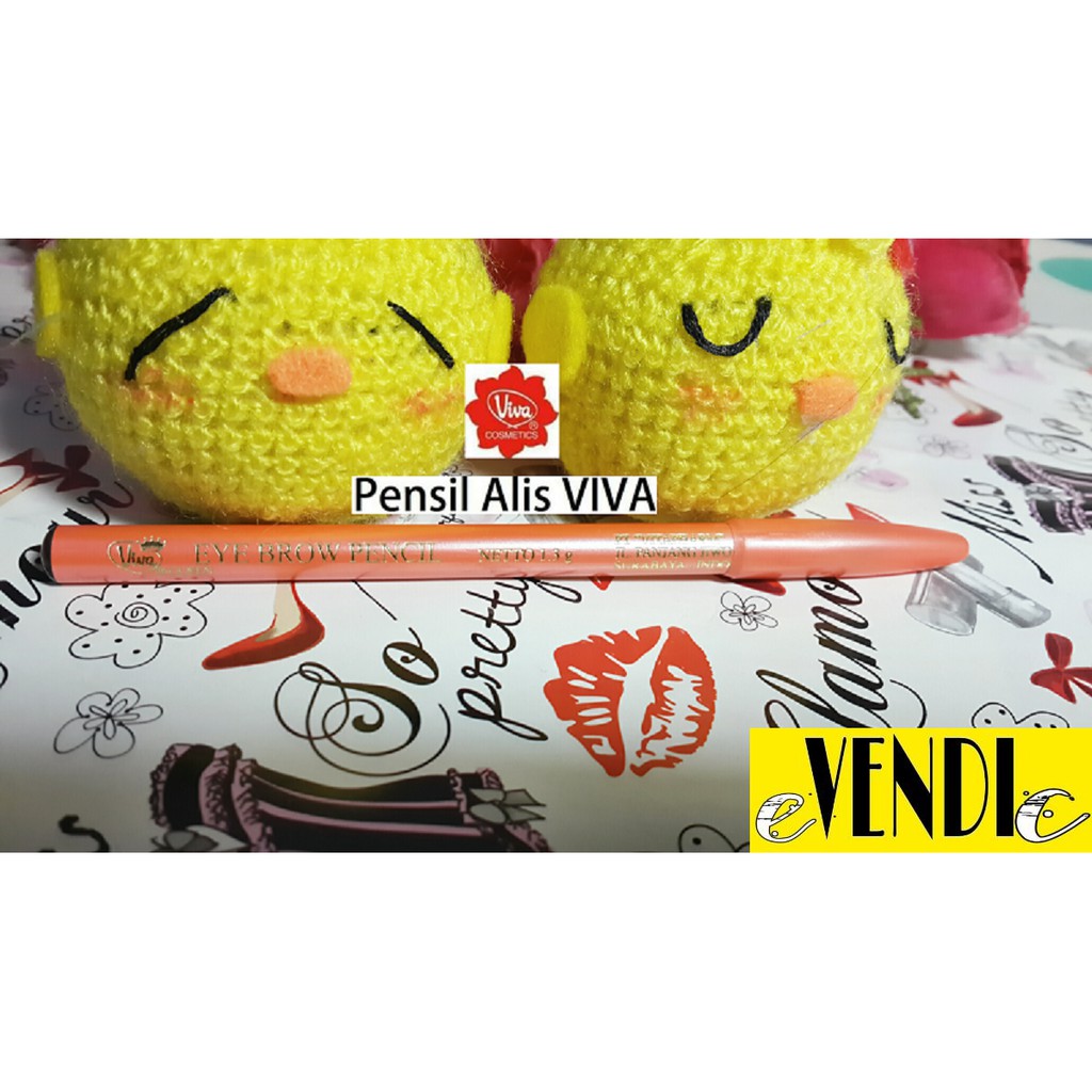 ORIGINAL Pensil Alis Viva Eye Brow Pencil Brown Black Hitam Coklat coklat tua PENCIL brown dark brown