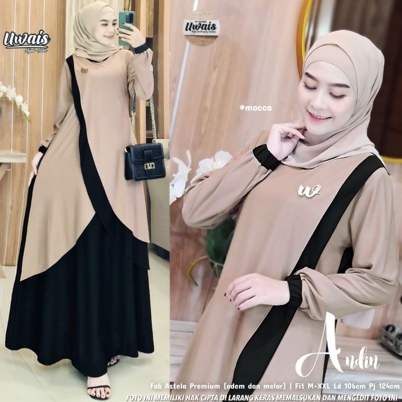 [COD] Shazfa.apparel Andin Maxy Baju terkini