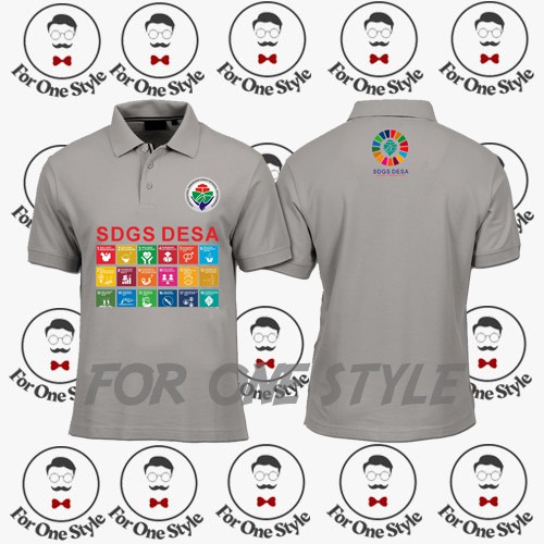 POLOSHIRT KEMENTERIAN DESA 05 - Kaos Polo SDGs Desa FREE NAMA DESA - Kaos Kerah SDGs KEMENDESA