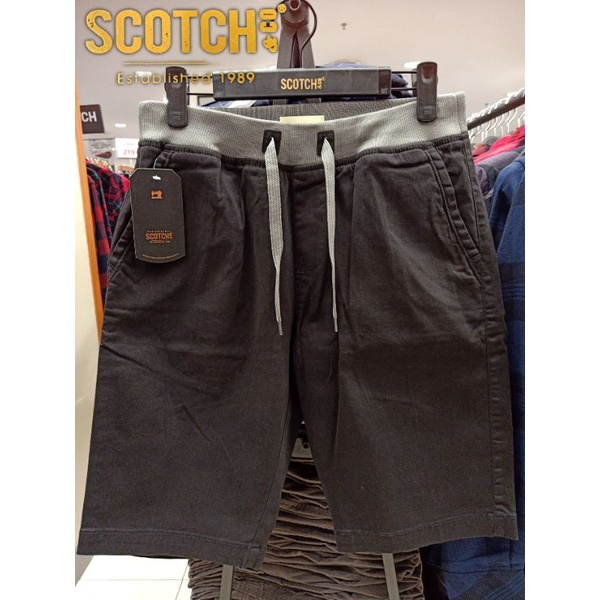 Celana Pendek Rib SCOTCH&CO Abu ( S - 3XL )