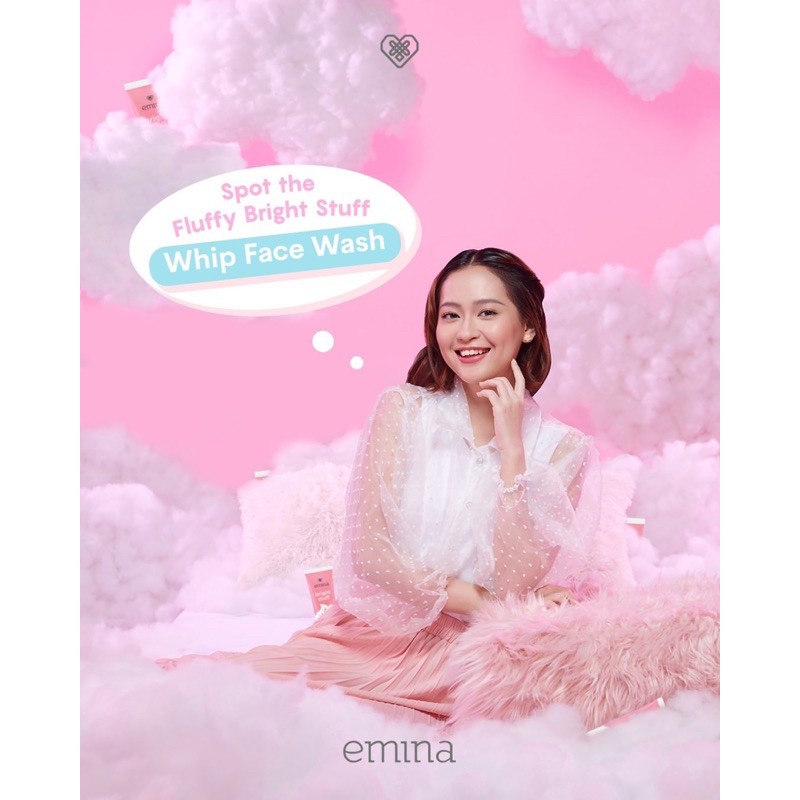 `ღ´ PHINKL `ღ´ ╰☆☆ 𝔢мιℕά ☆☆╮ Emina Bright Stuff Whip Foam sabun cuci muka wajah mencerahkan