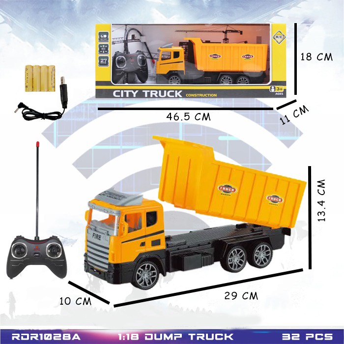 Mainan Anak Mobil Remote Control Mobil Konstruksi RC Mobil Dump Truk Excavator